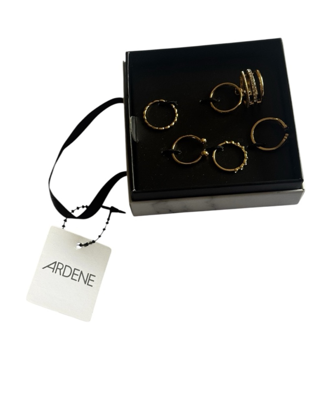 3 FOR $10 ARDENE 6PC Assorted Rings- Gold